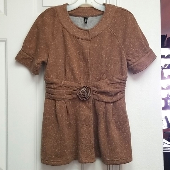 Cozy Tailored Sweater Blouse / Jacket - Picture 1 of 7